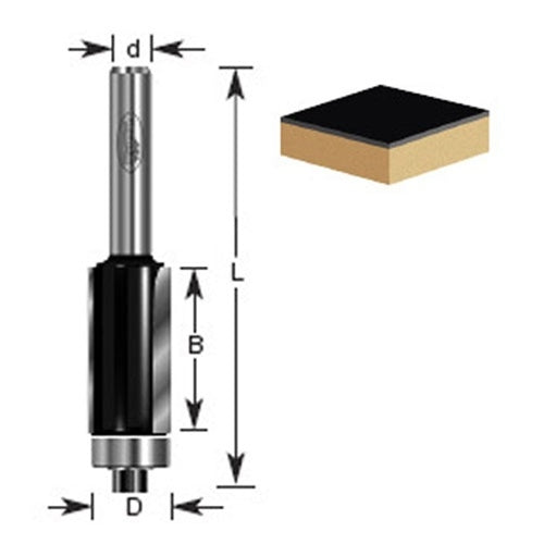 Router Bit - 1/2 Dia - Timberline Flush Trim 190-22