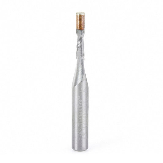 Router Bit - 1/8 D x 3/8 CH x 1/4 SHK x 2 Inch Long - Solid Carbide UltraTrim Spiral 46196