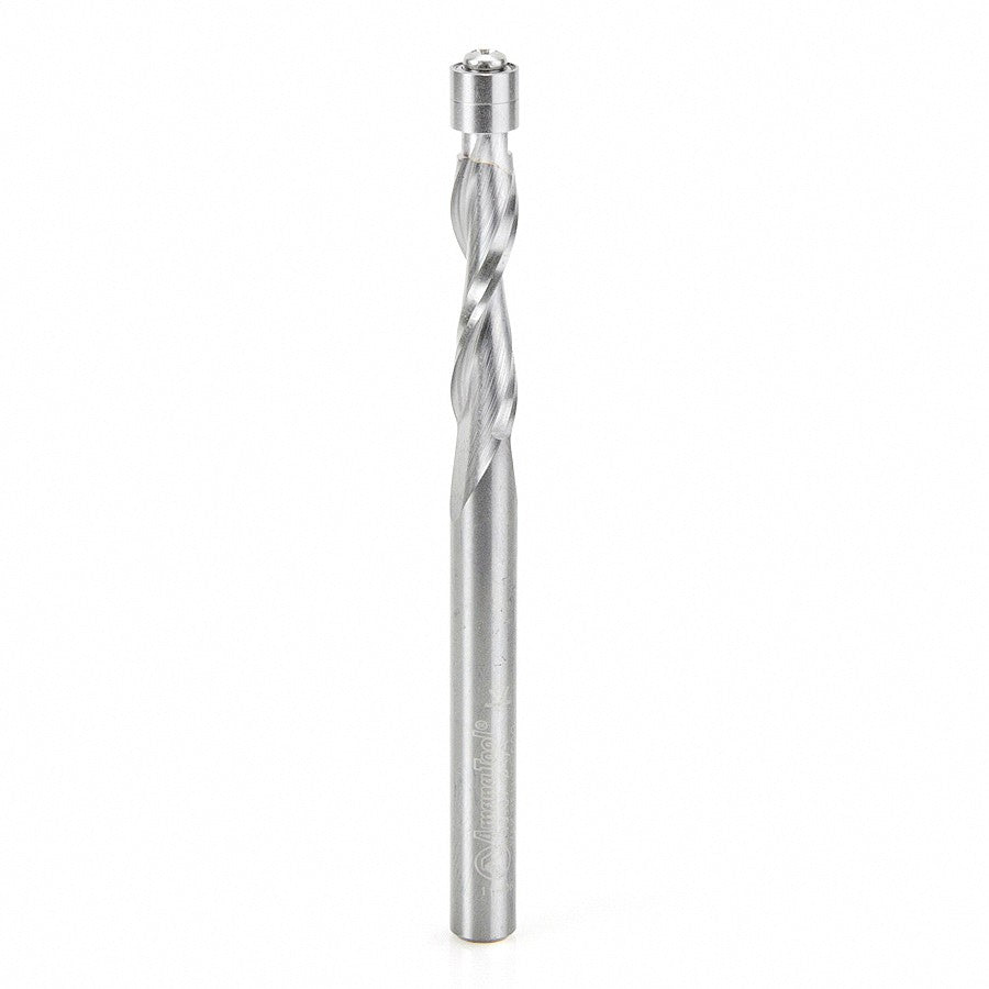 Router Bit - 1/4 D x 1 CH x 1/4 SHK x 3 Inch Long - Solid Carbide UltraTrim Spiral  46197