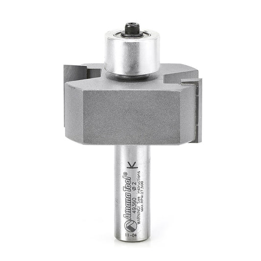 Router Bit - 2 D x 7/8 CH x 1/2 Inch SHK - Carbide Tipped Superabbet 49360