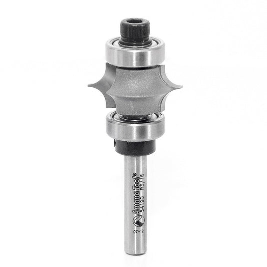 Router Bit - 3/16 R x 1 D x 1/2 CH x 1/4 SHK - Carbide Tipped Leaf Edge Beading 54190