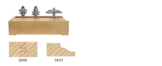 Router Bit - 3-3/8 D x 1/2 SHK - 3-Piece Carbide Tipped Ogee Raised Panel AMS -301